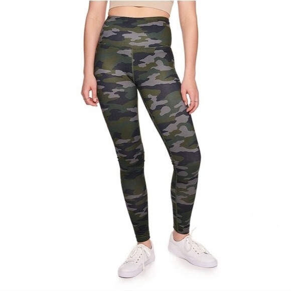 Camo High Waist Leggings Juniors Size XS - Picture 1 of 5
